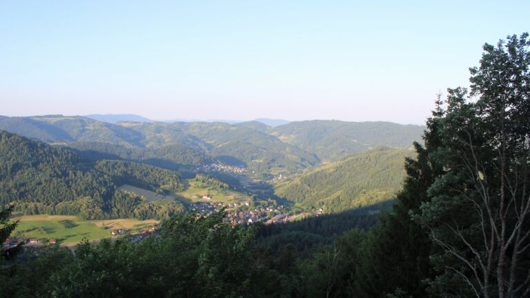 Dieses Bild zeigt eine Webcam-Aufnahme vom Achertal, aufgenommen am Donnerstag, den 25.06.2026 um 06:50 Uhr. Die Temperatur betrug 25.4°C.