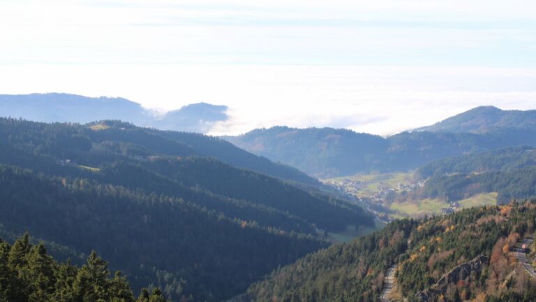 Dieses Bild zeigt eine Webcam-Aufnahme vom Achertal, aufgenommen am Montag, den 10.11.2025 um 14:30 Uhr. Die Temperatur betrug 9°C.