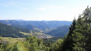 Dieses Bild zeigt eine Webcam-Aufnahme vom Achertal, aufgenommen am Sonntag, den 12.07.2026 um 18:00 Uhr. Die Temperatur betrug 30.3°C.