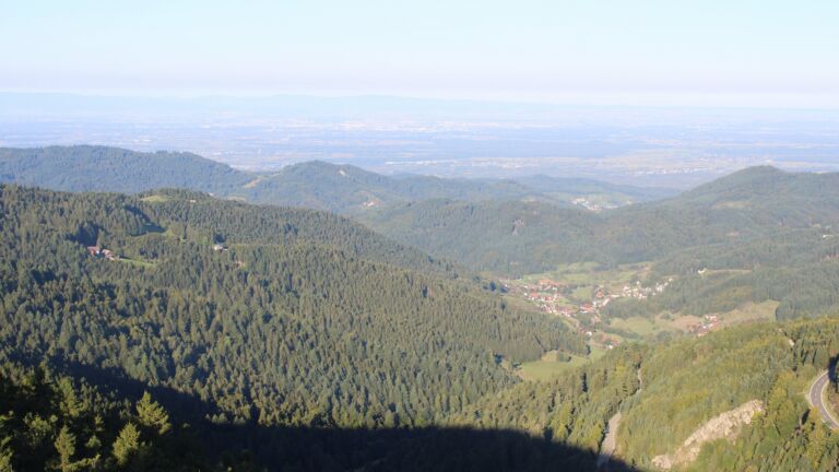 Dieses Bild zeigt eine Webcam-Aufnahme vom Achertal, aufgenommen am Freitag, den 19.09.2025 um 08:50 Uhr. Die Temperatur betrug 20.4°C.