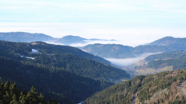 Dieses Bild zeigt eine Webcam-Aufnahme vom Achertal, aufgenommen am Freitag, den 23.01.2026 um 11:40 Uhr. Die Temperatur betrug 7.8°C.