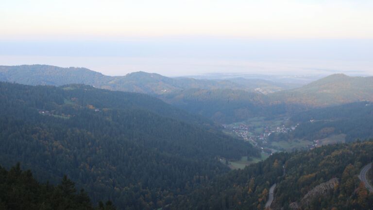 Dieses Bild zeigt eine Webcam-Aufnahme vom Achertal, aufgenommen am Freitag, den 10.10.2025 um 08:30 Uhr. Die Temperatur betrug 7.1°C.