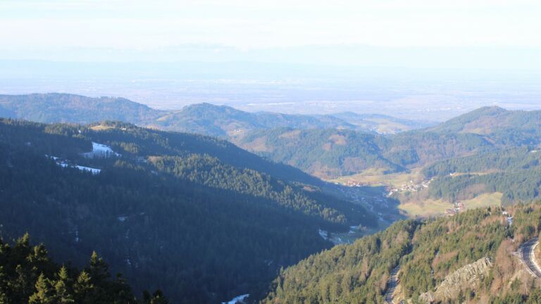 Dieses Bild zeigt eine Webcam-Aufnahme vom Achertal, aufgenommen am Freitag, den 16.01.2026 um 10:50 Uhr. Die Temperatur betrug 8.1°C.