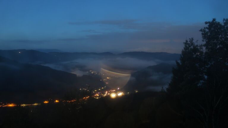 Dieses Bild zeigt eine Webcam-Aufnahme vom Achertal, aufgenommen am Freitag, den 02.10.2026 um 06:40 Uhr. Die Temperatur betrug 11.6°C.