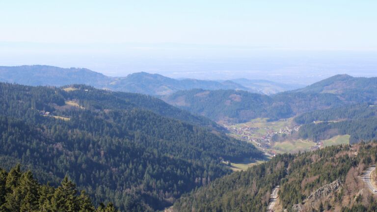 Dieses Bild zeigt eine Webcam-Aufnahme vom Achertal, aufgenommen am Donnerstag, den 26.02.2026 um 12:50 Uhr. Die Temperatur betrug 12.7°C.