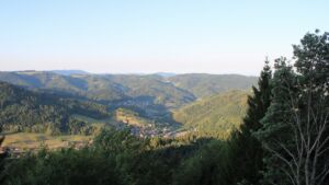 Dieses Bild zeigt eine Webcam-Aufnahme vom Achertal, aufgenommen am Mittwoch, den 12.08.2026 um 07:30 Uhr. Die Temperatur betrug 21°C.