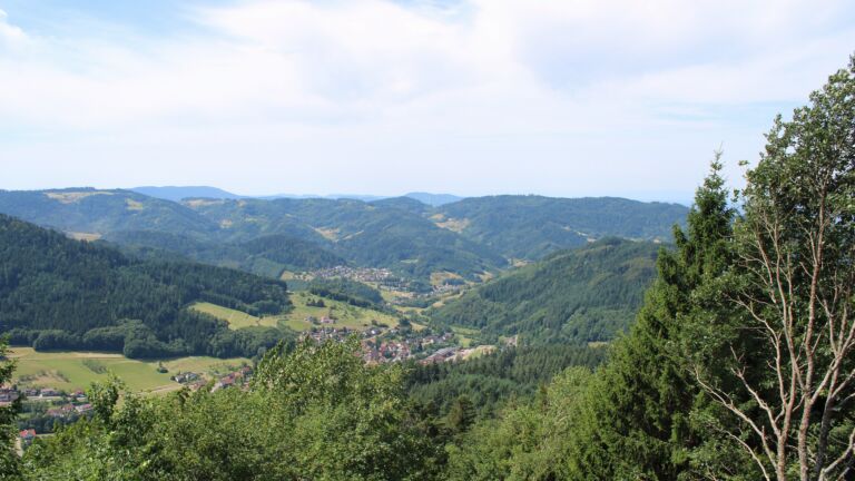 Dieses Bild zeigt eine Webcam-Aufnahme vom Achertal, aufgenommen am Montag, den 13.07.2026 um 11:50 Uhr. Die Temperatur betrug 27°C.