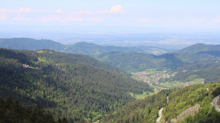 Dieses Bild zeigt eine Webcam-Aufnahme vom Achertal, aufgenommen am Montag, den 12.05.2025 um 11:50 Uhr. Die Temperatur betrug 14.8°C.