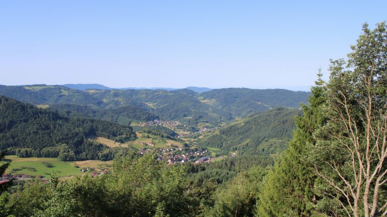 Dieses Bild zeigt eine Webcam-Aufnahme vom Achertal, aufgenommen am Samstag, den 20.06.2026 um 08:50 Uhr. Die Temperatur betrug 27.6°C.