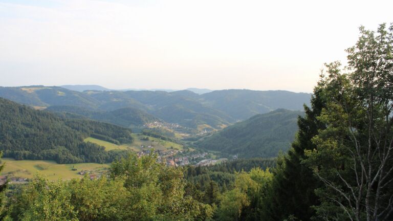 Dieses Bild zeigt eine Webcam-Aufnahme vom Achertal, aufgenommen am Samstag, den 25.07.2026 um 19:40 Uhr. Die Temperatur betrug 27.7°C.
