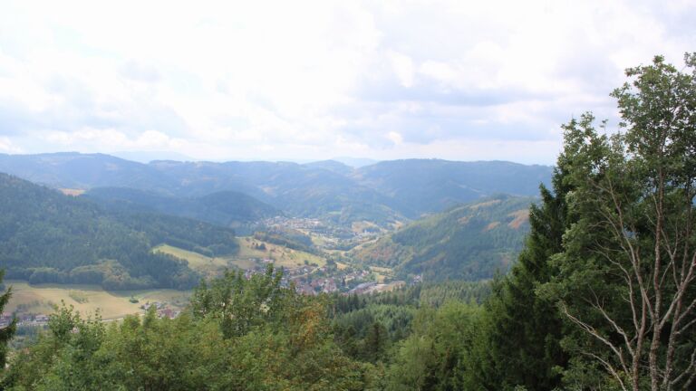 Dieses Bild zeigt eine Webcam-Aufnahme vom Achertal, aufgenommen am Samstag, den 22.08.2026 um 13:30 Uhr. Die Temperatur betrug 16°C.