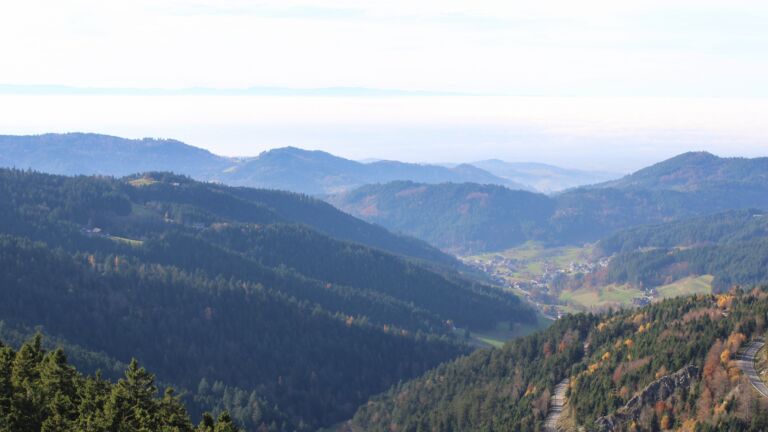 Dieses Bild zeigt eine Webcam-Aufnahme vom Achertal, aufgenommen am Donnerstag, den 06.11.2025 um 14:10 Uhr. Die Temperatur betrug 15.6°C.