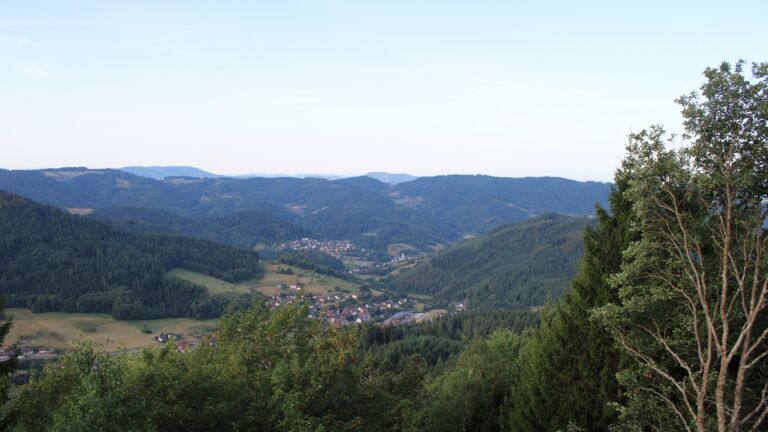 Dieses Bild zeigt eine Webcam-Aufnahme vom Achertal, aufgenommen am Sonntag, den 09.08.2026 um 08:10 Uhr. Die Temperatur betrug 24.8°C.