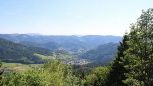 Dieses Bild zeigt eine Webcam-Aufnahme vom Achertal, aufgenommen am Samstag, den 23.05.2026 um 17:00 Uhr. Die Temperatur betrug 31.7°C.