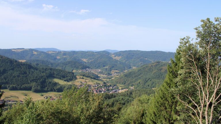 Dieses Bild zeigt eine Webcam-Aufnahme vom Achertal, aufgenommen am Montag, den 10.08.2026 um 09:50 Uhr. Die Temperatur betrug 28.1°C.
