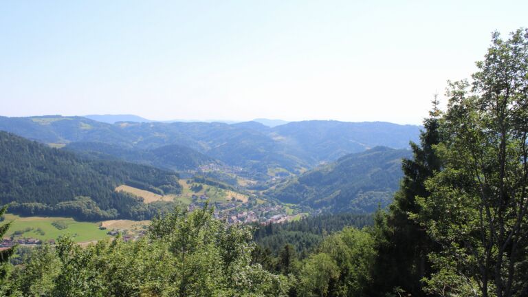 Dieses Bild zeigt eine Webcam-Aufnahme vom Achertal, aufgenommen am Samstag, den 20.06.2026 um 16:50 Uhr. Die Temperatur betrug 34.6°C.