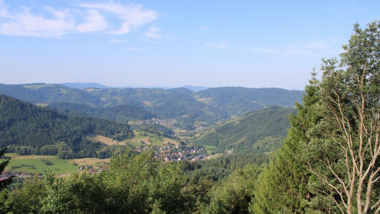 Dieses Bild zeigt eine Webcam-Aufnahme vom Achertal, aufgenommen am Montag, den 22.06.2026 um 08:40 Uhr. Die Temperatur betrug 31.2°C.