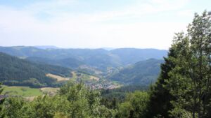 Dieses Bild zeigt eine Webcam-Aufnahme vom Achertal, aufgenommen am Freitag, den 19.06.2026 um 17:00 Uhr. Die Temperatur betrug 36.2°C.