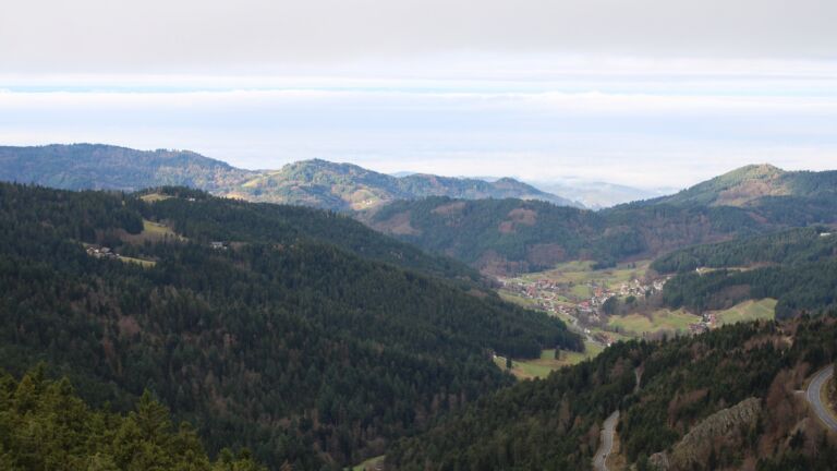 Dieses Bild zeigt eine Webcam-Aufnahme vom Achertal, aufgenommen am Donnerstag, den 04.12.2025 um 10:30 Uhr. Die Temperatur betrug 2.1°C.