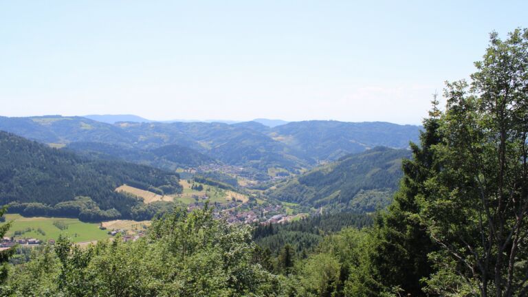 Dieses Bild zeigt eine Webcam-Aufnahme vom Achertal, aufgenommen am Samstag, den 20.06.2026 um 14:30 Uhr. Die Temperatur betrug 31.9°C.