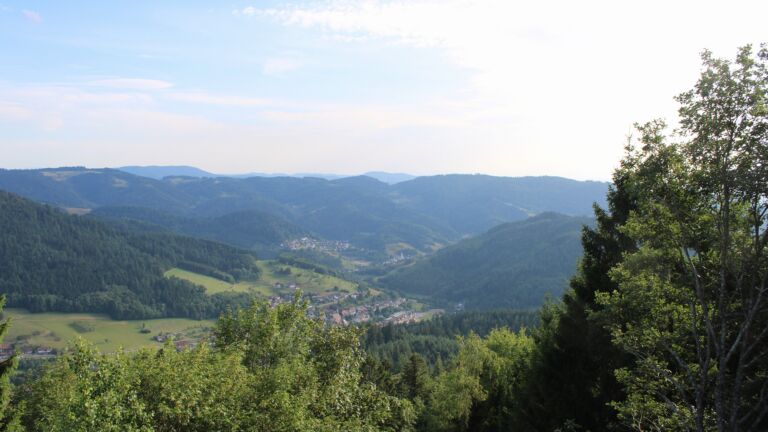 Dieses Bild zeigt eine Webcam-Aufnahme vom Achertal, aufgenommen am Mittwoch, den 22.07.2026 um 18:50 Uhr. Die Temperatur betrug 26.4°C.