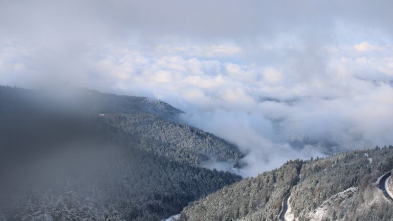 Dieses Bild zeigt eine Webcam-Aufnahme vom Achertal, aufgenommen am Freitag, den 21.11.2025 um 11:00 Uhr. Die Temperatur betrug -4.4°C.