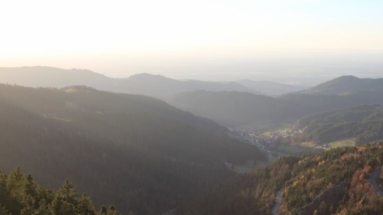 Dieses Bild zeigt eine Webcam-Aufnahme vom Achertal, aufgenommen am Dienstag, den 11.11.2025 um 16:20 Uhr. Die Temperatur betrug 8.2°C.