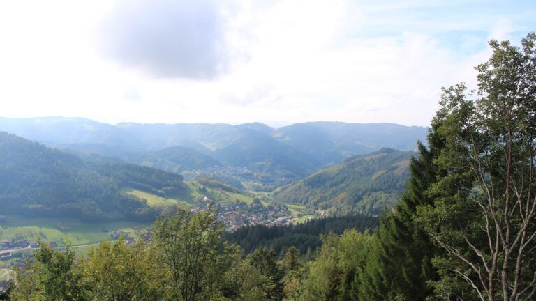 Dieses Bild zeigt eine Webcam-Aufnahme vom Achertal, aufgenommen am Mittwoch, den 14.10.2026 um 13:10 Uhr. Die Temperatur betrug 17°C.