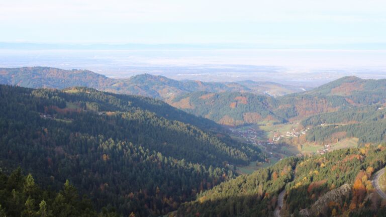 Dieses Bild zeigt eine Webcam-Aufnahme vom Achertal, aufgenommen am Freitag, den 31.10.2025 um 08:50 Uhr. Die Temperatur betrug 9.8°C.