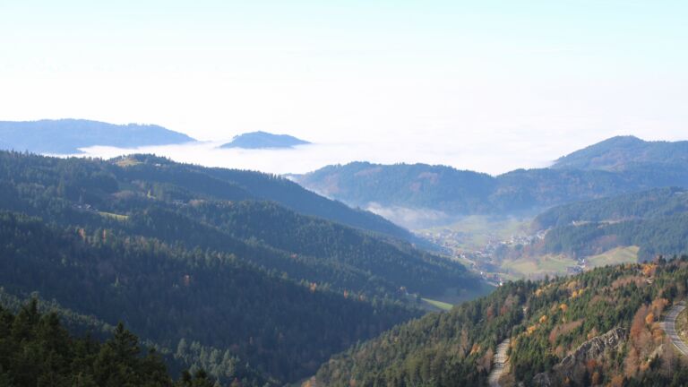 Dieses Bild zeigt eine Webcam-Aufnahme vom Achertal, aufgenommen am Samstag, den 08.11.2025 um 13:30 Uhr. Die Temperatur betrug 9.6°C.