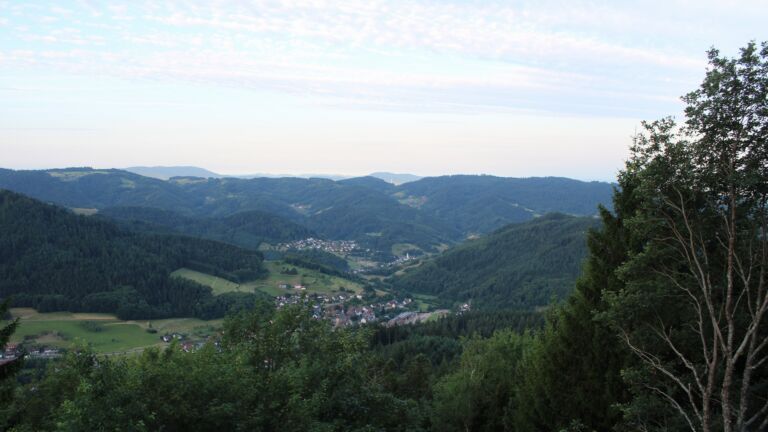 Dieses Bild zeigt eine Webcam-Aufnahme vom Achertal, aufgenommen am Mittwoch, den 08.07.2026 um 06:40 Uhr. Die Temperatur betrug 17.2°C.