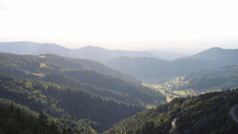 Dieses Bild zeigt eine Webcam-Aufnahme vom Achertal, aufgenommen am Sonntag, den 31.08.2025 um 19:00 Uhr. Die Temperatur betrug 17.1°C.