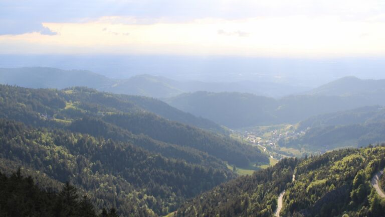 Dieses Bild zeigt eine Webcam-Aufnahme vom Achertal, aufgenommen am Montag, den 12.05.2025 um 19:20 Uhr. Die Temperatur betrug 14.1°C.
