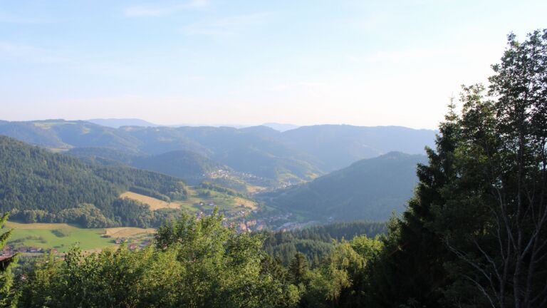 Dieses Bild zeigt eine Webcam-Aufnahme vom Achertal, aufgenommen am Montag, den 22.06.2026 um 19:50 Uhr. Die Temperatur betrug 33.5°C.