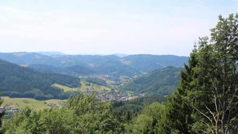 Dieses Bild zeigt eine Webcam-Aufnahme vom Achertal, aufgenommen am Dienstag, den 14.07.2026 um 13:30 Uhr. Die Temperatur betrug 27.8°C.