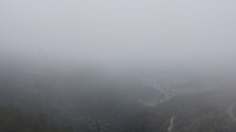 Dieses Bild zeigt eine Webcam-Aufnahme vom Achertal, aufgenommen am Montag, den 13.10.2025 um 16:10 Uhr. Die Temperatur betrug 6.5°C.