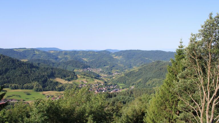 Dieses Bild zeigt eine Webcam-Aufnahme vom Achertal, aufgenommen am Samstag, den 20.06.2026 um 08:40 Uhr. Die Temperatur betrug 27.1°C.