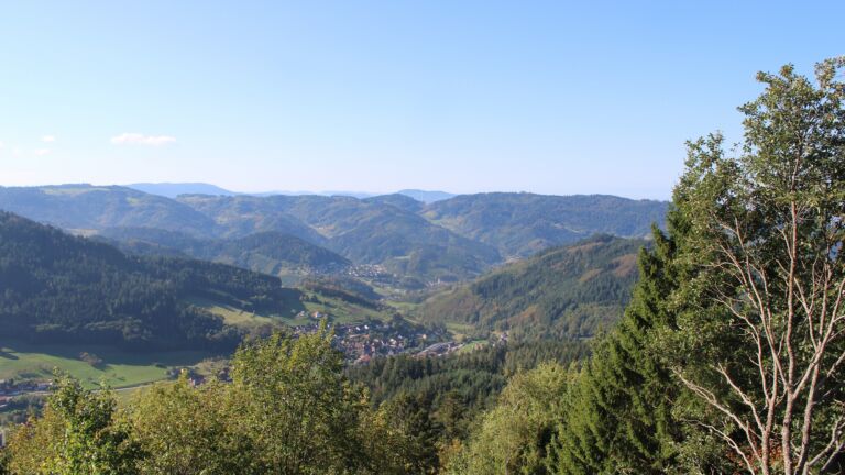 Dieses Bild zeigt eine Webcam-Aufnahme vom Achertal, aufgenommen am Dienstag, den 06.10.2026 um 11:10 Uhr. Die Temperatur betrug 21°C.