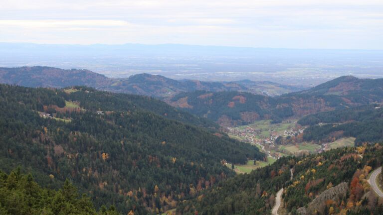 Dieses Bild zeigt eine Webcam-Aufnahme vom Achertal, aufgenommen am Samstag, den 01.11.2025 um 11:50 Uhr. Die Temperatur betrug 12.4°C.