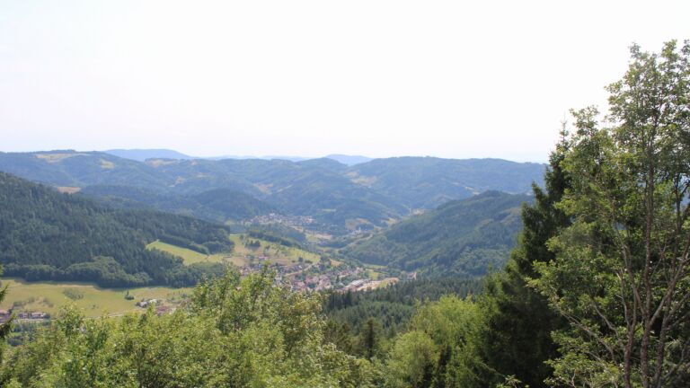 Dieses Bild zeigt eine Webcam-Aufnahme vom Achertal, aufgenommen am Samstag, den 25.07.2026 um 16:00 Uhr. Die Temperatur betrug 28.4°C.