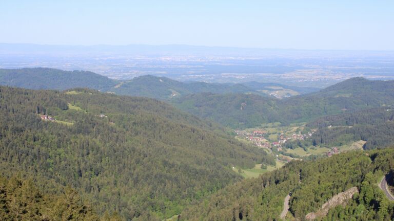 Dieses Bild zeigt eine Webcam-Aufnahme vom Achertal, aufgenommen am Freitag, den 16.05.2025 um 08:50 Uhr. Die Temperatur betrug 8.5°C.