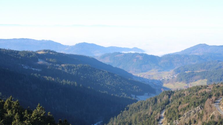 Dieses Bild zeigt eine Webcam-Aufnahme vom Achertal, aufgenommen am Montag, den 29.12.2025 um 12:20 Uhr. Die Temperatur betrug 4.7°C.