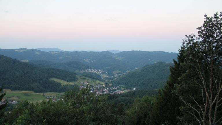 Dieses Bild zeigt eine Webcam-Aufnahme vom Achertal, aufgenommen am Donnerstag, den 09.07.2026 um 05:30 Uhr. Die Temperatur betrug 16.9°C.