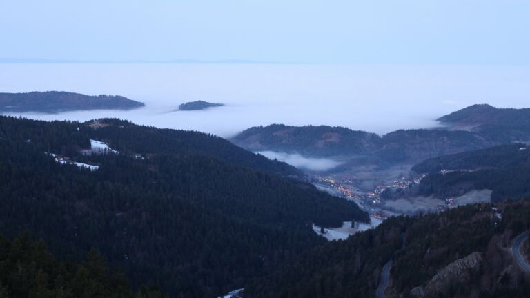 Dieses Bild zeigt eine Webcam-Aufnahme vom Achertal, aufgenommen am Dienstag, den 20.01.2026 um 07:40 Uhr. Die Temperatur betrug 7.1°C.