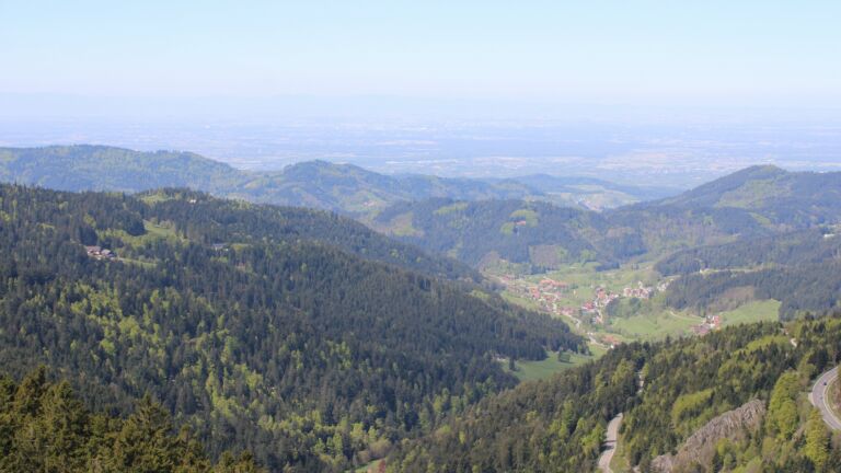 Dieses Bild zeigt eine Webcam-Aufnahme vom Achertal, aufgenommen am Sonntag, den 26.04.2026 um 12:10 Uhr. Die Temperatur betrug 14.2°C.