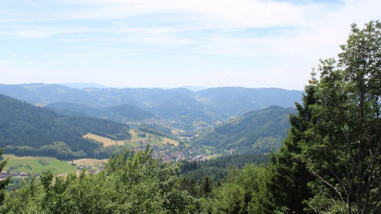 Dieses Bild zeigt eine Webcam-Aufnahme vom Achertal, aufgenommen am Dienstag, den 23.06.2026 um 14:20 Uhr. Die Temperatur betrug 33.5°C.