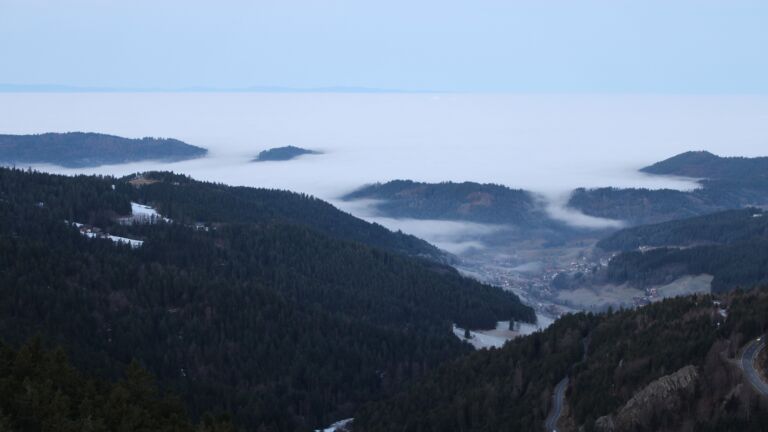 Dieses Bild zeigt eine Webcam-Aufnahme vom Achertal, aufgenommen am Dienstag, den 20.01.2026 um 08:00 Uhr. Die Temperatur betrug 7.1°C.