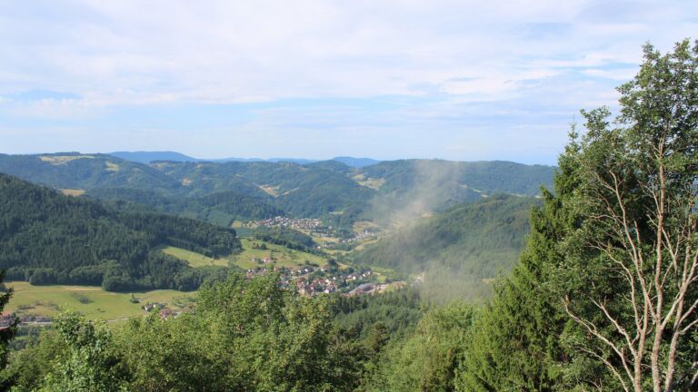 Dieses Bild zeigt eine Webcam-Aufnahme vom Achertal, aufgenommen am Freitag, den 17.07.2026 um 10:10 Uhr. Die Temperatur betrug 23.5°C.