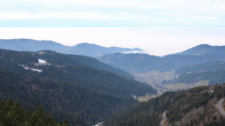 Dieses Bild zeigt eine Webcam-Aufnahme vom Achertal, aufgenommen am Freitag, den 23.01.2026 um 13:10 Uhr. Die Temperatur betrug 8.1°C.