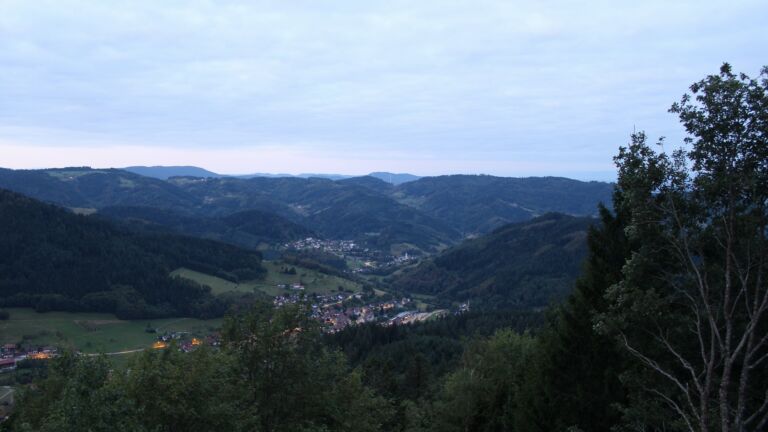 Dieses Bild zeigt eine Webcam-Aufnahme vom Achertal, aufgenommen am Samstag, den 12.09.2026 um 06:40 Uhr. Die Temperatur betrug 15.1°C.